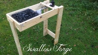 Building a simple homemade Blacksmiths Forge  Swallow Forge [upl. by Anelahs]