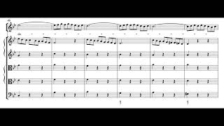 Tecum principium Dixit Dominus  GF Händel Score Animation [upl. by Aratahc]