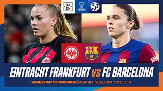 Eintracht Frankfurt vs Barcelona  UEFA Women’s Champions League 202324 Matchday 2 Full Match [upl. by Raphaela]