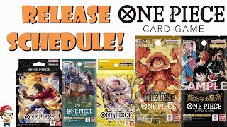 The Complete One Piece TCG Buyers Guide  Full Release Schedule BIG Update One Piece TCG News [upl. by Bromleigh]