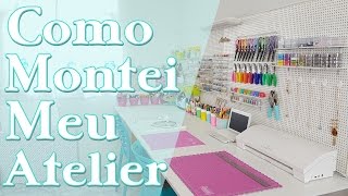 Como Montar um Atelier  DIYs PEGBOARD  Home Office  reforma parte 2  Viviane Magalhães [upl. by Skutchan]