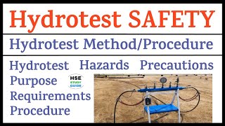 Hydro Test Safety  Hydrotest Procedure  Hydrotest Safety Precautions  Hydrotest Requirements [upl. by Seth]