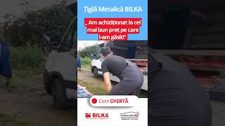 Tigla metalica Bilka  achizitionata la cel mai bun pret [upl. by Mariel]