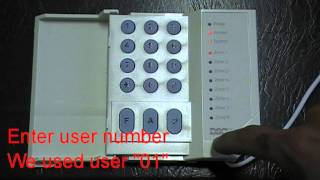 Programming User Code on DSC Alarm Systemmpg [upl. by Davide442]