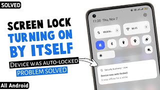 Device was autolocked  It was offline for a while Problem  Screen Lock Apne Aap Lag Rha Hai [upl. by Marius20]