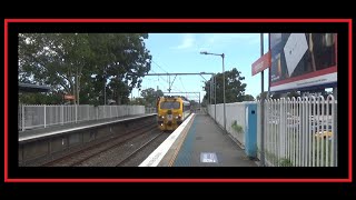 Ingleburn Station Featuring Track Inspection Vehicle 03 01 2024 [upl. by Binny287]