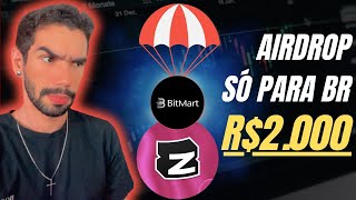 Concorra a CRIPTOMOEDAS com a BitMart PT no Zealy – R2000 em Prêmios [upl. by Ierna775]