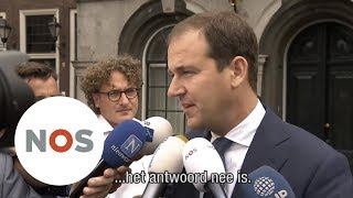 FORMATIE Asscher zegt nee tegen kabinet met VVD CDA en D66 [upl. by Wilie]