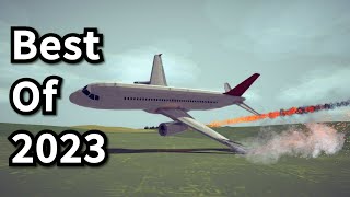 Best plane crashes of 2023 and 500 subscribers  Besiege [upl. by Audris774]