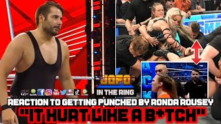 Did Ronda Rousey Accidentally Punch JT Producer on WWE SmackDown [upl. by Catherina]