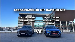 Audi Q2 35 TFSI VS Cupra Formentor 15 TSI 150 HP DSG  Performans Ve Hızlanma Testi işbirliği [upl. by Adi628]