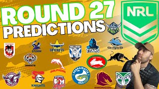 NRL Round 27 Predictions 2024 🏉 NRL Round 27 Tips [upl. by Lewert693]