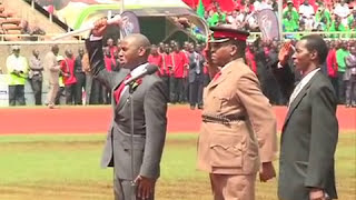 Ridiculous imitates the late president Moi at Kasarani Stadium on 12122013 [upl. by Dibbell]