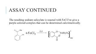 Colorimetric Determination of Aspirin [upl. by Nessah384]