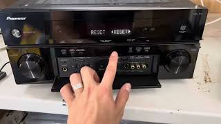 How To Factory Reset Pioneer VSXLX70 AV Receiver [upl. by Ashelman]