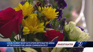 Omaha florist shop cuts stems with Baxter Arena after demand for larger commission split [upl. by Intirb]