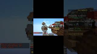 TIRAMOS ESTO minecraft skywars subscribe [upl. by Nadabb]