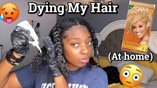 WATCH ME DYE MY NATURAL HAIR  FT Cream of Nature Type 4 Hair [upl. by Vincenz]