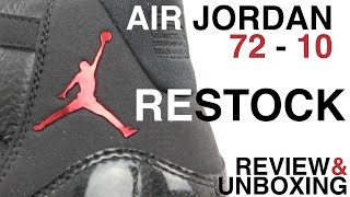 AIR JORDAN 11 7210 RESTOCK REVIEW AND UNBOXING [upl. by Etem379]