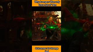 Why Avengers Won only Once out of 14 M Outcomes Dr Strange lied  Ironman  shorts [upl. by Lynnell871]