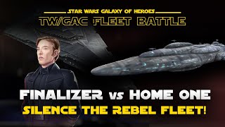 Finalizer vs Home One  SWGOH GAC  TW Fleet Counter [upl. by Thinia]