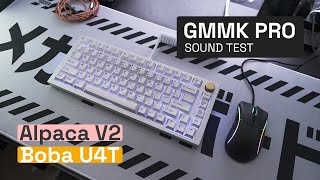 GMMK Pro  PE Foam Mod  Tape Mod  3x Gasket Mod w Alpaca V2 amp Boba U4T [upl. by Izy]