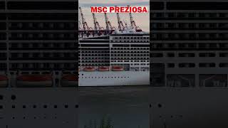 Kreuzfahrtschiff MSC Preziosa verlässt den Hamburger Hafen Zeitraffer Hamburg [upl. by Carmel]