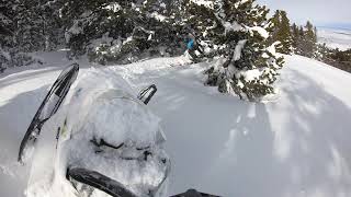 GoPro Snowmobiling in Insane Wyoming Powder [upl. by Echo]