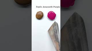 Guess Before It Mixes Sepia  Amaranth Purple 🤔 colormixing satisfying asmr art [upl. by Ttelrats]