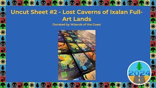 DB2024  Giveaway for Uncut Sheet 2Lost Caverns of Ixalan FullArt Lands [upl. by Angelico189]