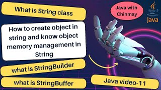 what is String class in Java How create object of String in java  StringBuilder  StringBuffer [upl. by Novyert753]