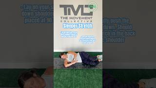 Sleeper Stretch shoulder shoulderrehab mobility [upl. by Burrton511]