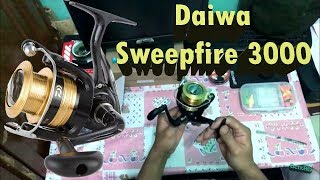 Unbox amp Review Reel Daiwa Sweepfire 3000 2B Reel Murah Dan Berkualitas [upl. by Yema]