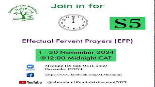 Effectual Fervent Prayer Season 5 November 130 2024 [upl. by Natividad]