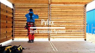 Pylex Deck Sunblind System Installation [upl. by Hurwitz]