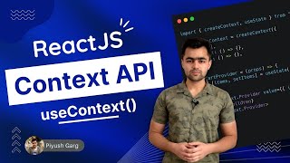 React Context API in One Video  ReactJS  ReactJS Tutorial In Hindi [upl. by Yanttirb768]