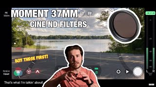 MOMENT 37MM CINE ND FILTERS  THIS SHOULD BE EVERY MOBILE FILMMAKERS FIRST PURCHASE [upl. by Niboc242]