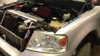 2004 f150 54 swapped to 2014 f250 62 cooling test [upl. by Anileda]