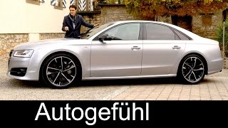 THE AUTHORITY New Audi S8 Plus FULL REVIEW V8 605 hp test driven  Autogefuehl [upl. by Terese]