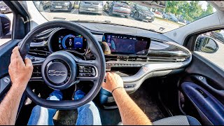 2022 Fiat 500e  POV Test Drive 1278 Joe Black [upl. by Alyel973]