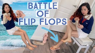 Which Dangles Better Havainas VS Ipanema Flip Flops Try On Review Slippers Thongs Shoeplay Feet [upl. by Schecter630]