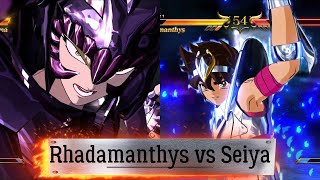 English sub Saint Seiya Soldiers Soul  Rhadamanthys vs Seiya New Bronze Cloth 5 Round [upl. by Milburt]