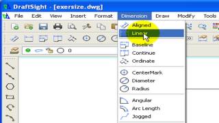 DraftSight Linear Dimension Tutorial [upl. by Voccola]