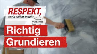 Grundierung Wände zum Streichen vorbereiten  toom Werkstatt [upl. by Anitrebla]