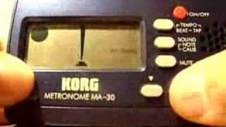 How to use a Korg MA 30 Metronome [upl. by Gadmon]