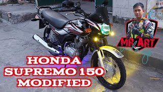 MODIFIED HONDA SUPREMO 150 MRARTmotovlog [upl. by Ahsieka79]