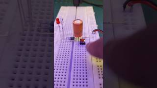 Power 💪 of Capacitor experiment circuit diy [upl. by Dhu113]