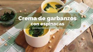 Crema de garbanzos y espinacas [upl. by Adeirf]