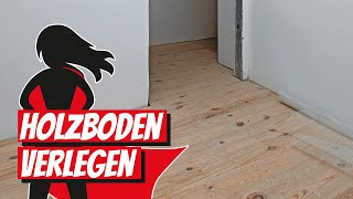 Holzboden verlegen  Bauhelden [upl. by Yhtomot]