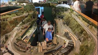 MASSIVE HO Scale Model Train Layout Chesapeake Bay and Western [upl. by Artapoelc]